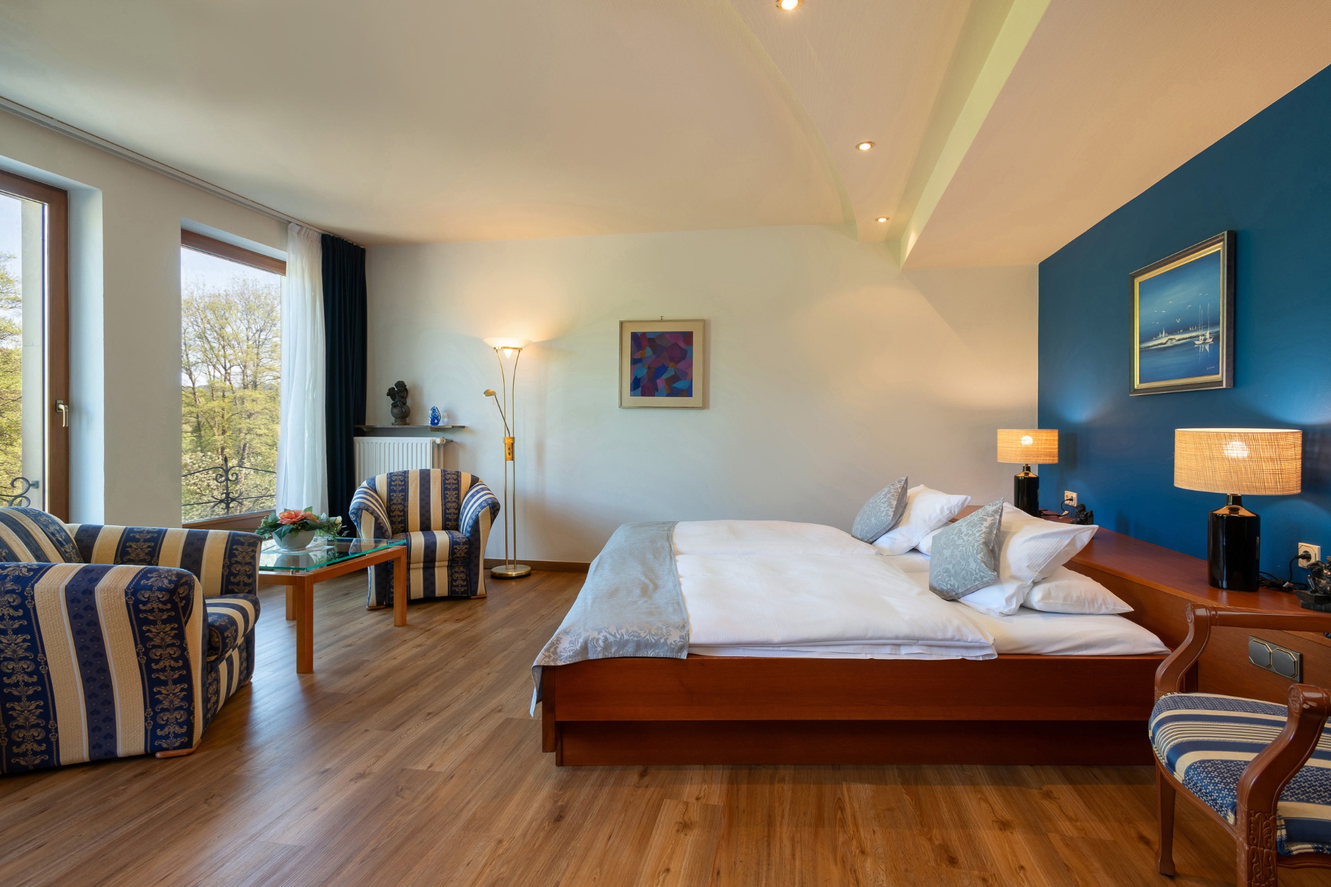 Chambre de l'appartement Vallée de la Sûre, Hôtel Brimer Grundhof