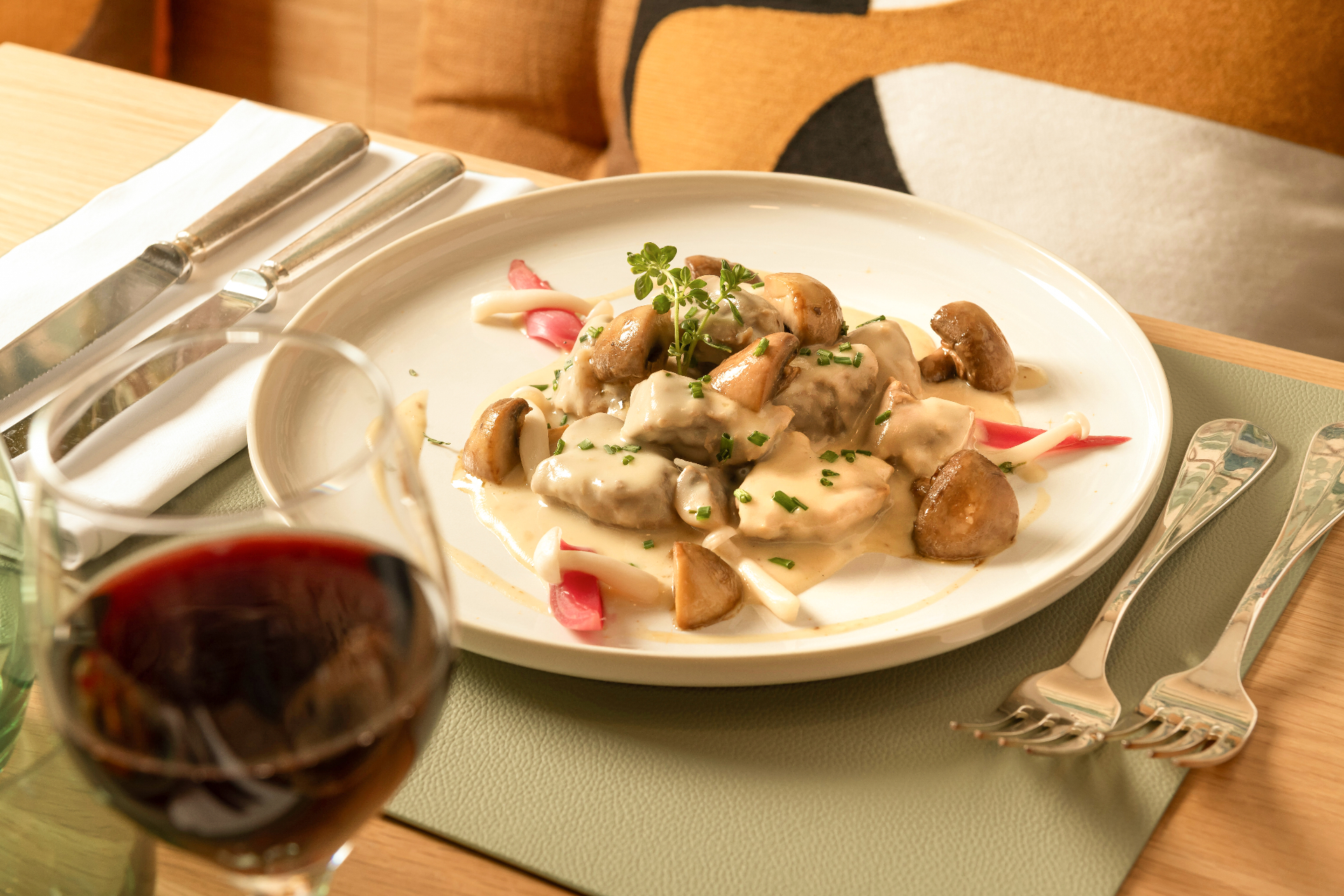 Plat dressé à la Brasserie Marie, Hôtel Brimer Grundhof