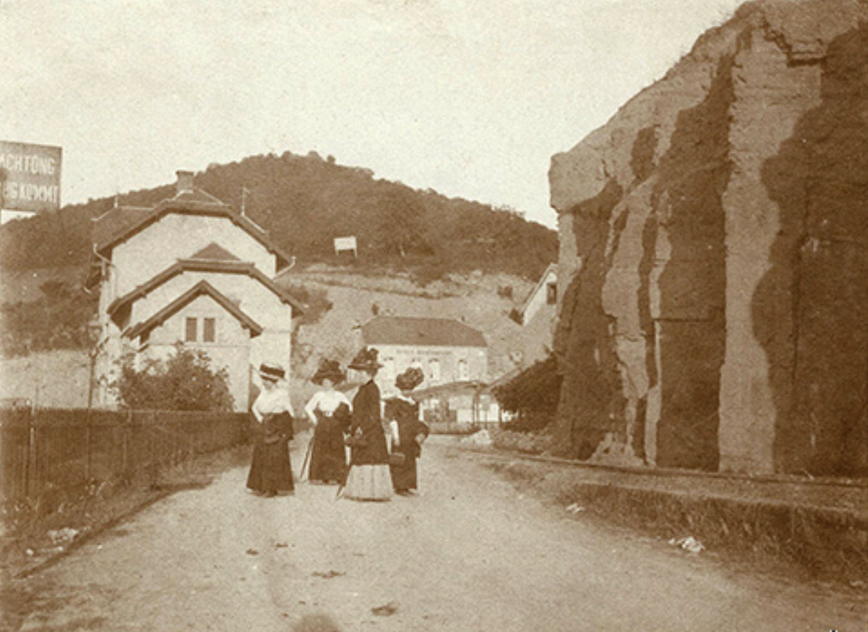 L'Hôtel Brimer à Grundhof en 1911, vue d'archive