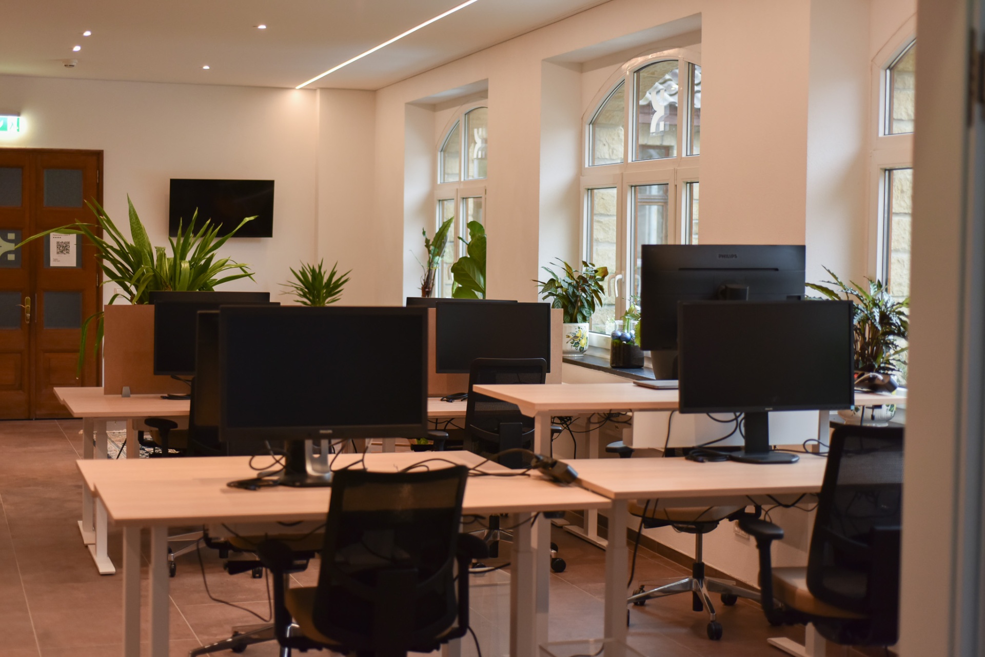 Arbeitsplätze im Coworking-Space Kew, Partner des Hôtel Brimer